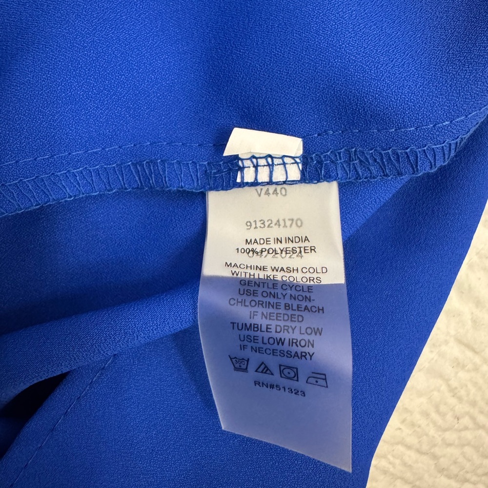 Vince Camuto Sapphire Blue Top S - Picture 6 of 7